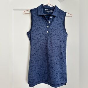 *NWT* Women’s Peter Millar XS Navy Tank Breathable Cute Print